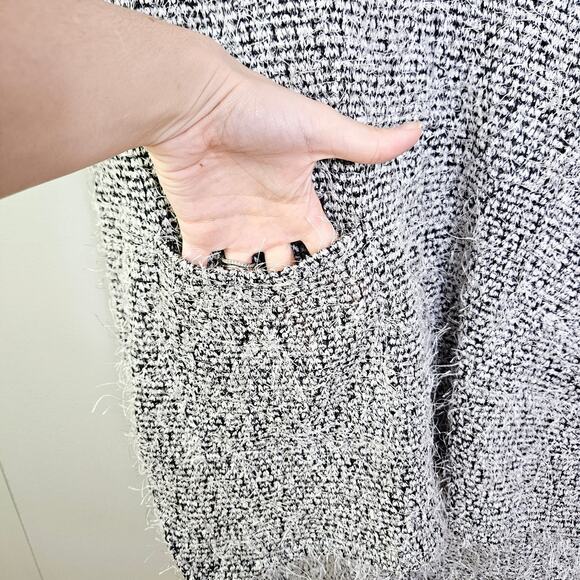 New Nine West Fuzzy Transitional Weather Tunic Top Dolman Sleeve Oversized Large - Picture 9 of 14